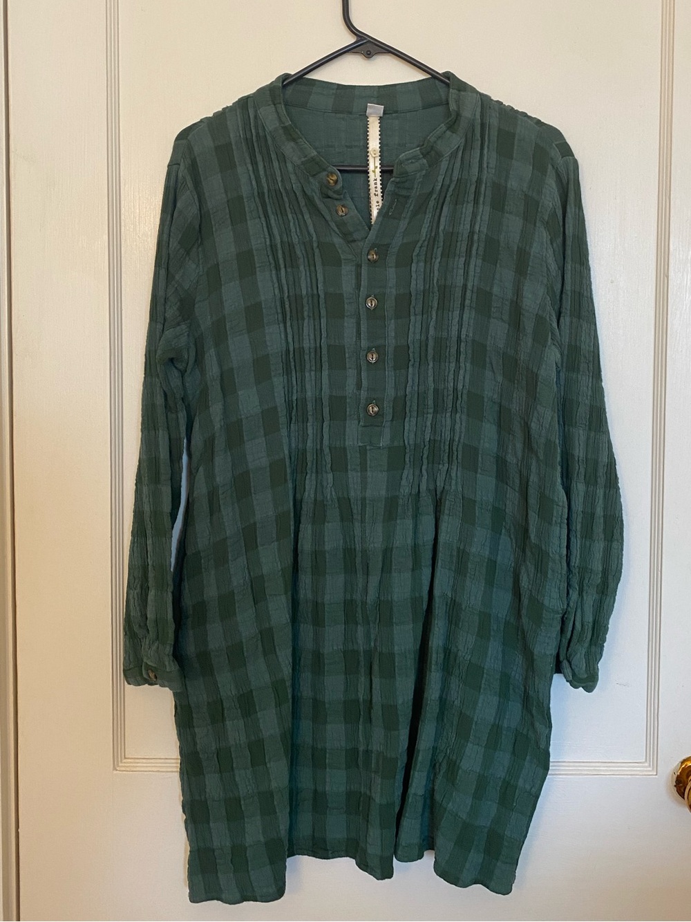 Uncle Frank Green Checkered Tunic